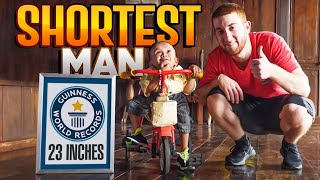 The Worlds Shortest Man 26 Years Old 23 Inches Tall [upl. by Errick948]