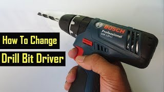 How To Change Drill Bit For Bosch First Time Users  Cordless  Wired  Hammer Models [upl. by Creedon]