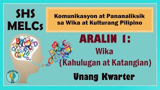 Aralin 1 Wika mga kahulugan at mga katangian SHS Grade 11 MELCs Part 1 [upl. by Vani]