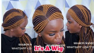 Transform Your LookSide Part Braided Wig Color 3330 Mix– Stunning and Stylish ft Sharonwanizwigs [upl. by Livvyy]