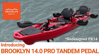 Introduction to Brooklyn 140 Pro Tandem Pedal Kayak PK14 [upl. by Cello]