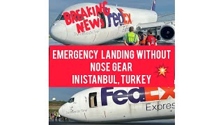 EMERGENCY LANDING AT 8MAY2024 IN ISTANBUL INT AIRPORT TURKEY news new shorts emergency [upl. by Anital]