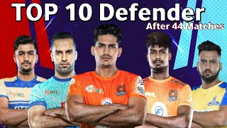 Pro Kabaddi Season 11 Top 10 Defender After 44 Matches  PKL 11 Top 10 Defender [upl. by Kifar]