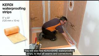 Learn about the Schluter KerdiBoardKit Wall Surround Waterproofing Kit [upl. by Sylvie266]