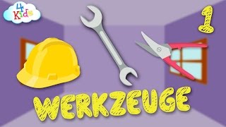 Werkzeuge und Gegenstände im Handwerk lernen für Kinder Teil1 deutsch [upl. by Iramo]