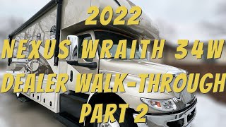 Nexus Wraith 34W 2022  Dealer Walkthrough  Part 2  Super C  diesel  Cummins [upl. by Horick]