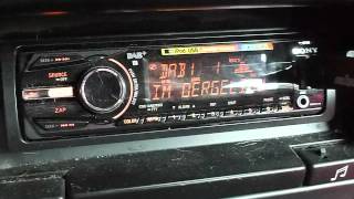 DRS Musikwelle Wiggertaler Blaskapelle DABAutoradio Sony CDXDAB700U  Peugoet 405 [upl. by Alexandrina]