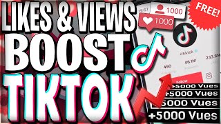 5 SITES GRATUITS POUR BOOST VOS LIKES ET VUES TIKTOK  😲❤️👁️📈 [upl. by Enyalb820]