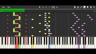 MiniMusicMan  Crazy La Paint  Synthesia HD 60 fps [upl. by Adnoval]