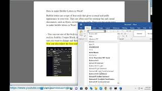 Make Bubble Letters in Microsoft Word [upl. by Chaker53]