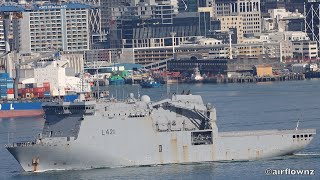 HMNZS Canterbury amp HMNZS Taupo Auckland  2024 [upl. by Aicelet]