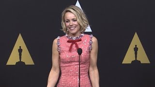 Rachel McAdams Discusses Oscar Nomination for Spotlight [upl. by Jew]