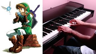 The Legend of Zelda Ocarina of Time  Title Theme  Piano [upl. by Gatian]