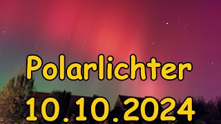 🔥Polarlichter in Niedersachsen am 10102024 Nähe Braunschweig🔥 [upl. by Macswan]