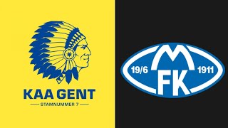 KAA Gent vs Molde Live UEFA Europa Conference League 2024 [upl. by Ecirrehs]