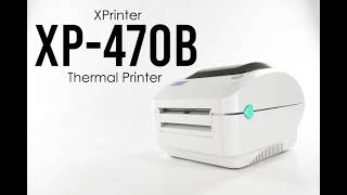 XPrinter XP470B Bluetooth Thermal Waybill Printer  How to XP470B Bluetooth Thermal Waybill Printer [upl. by Devine]