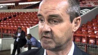 West Bromwich Albions Steve Clarke reacts to the win over Forest [upl. by Kusin166]