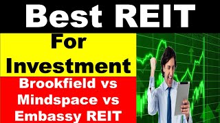 Best REIT Investment in India in 2023  Mindspace vs Brookfield vs Embassy REIT Hindi [upl. by Pournaras]