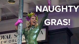 New Orleans Mardi Gras Greasing of the poles [upl. by Tam665]