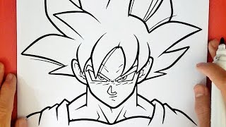 COMMENT DESSINER GOKU ULTRA INSTINCT MAÎTRISÉ [upl. by Gault27]