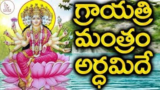 గాయత్రీ మంత్రం అర్థమిదే  Gayatri Mantra Word by Word Meaning In Telugu  Eagle Media Works [upl. by Aerised316]