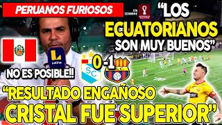 PERUANOS EXPLOTAN ¡RESULTADO ENGAÑOSO FUIMOS SUPERIORES BARCELONA vs SPORTING CRISTAL 10 AMISTOSO [upl. by Cinom]