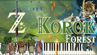 The Legend of Zelda Breath of the Wild  Korok Forest  Piano Synthesia [upl. by Yruok]