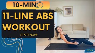 10 Minute Abs Workout 11 Line Abs Workout  Intense Upper amp Lower Ab Exercises [upl. by Fiedler]