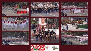 Marching Bands of the 2023 Pasadena Tournament of Roses Parade [upl. by Reffinej]