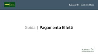 Credem Business On  Pagamento effetti [upl. by Artemus]