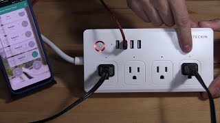 Teckin Smart Power Strip Plug with Alexa Echo and Google Home Assistant [upl. by Jackie]