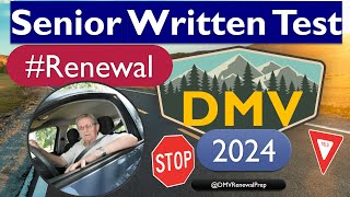 DMV Renewal Test for Seniors 2024 in California [upl. by Zerat]