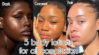 5 Best body lotions that would maintain your complexion  fair caramel and dark skin [upl. by Ecilegna]