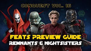 Conquest Volume 16  Feats Preview Guide  SWGOH [upl. by Paine743]