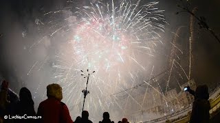 Artificiile de Revelion Piata Constitutiei Bucuresti 2015 [upl. by Aioj944]