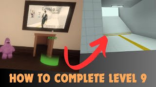 HOW TO COMPLETE LEVEL 9  ROBLOX SHORT CREEPY STORIES [upl. by Dnalrag]