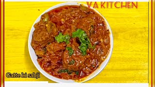 Gatte ki sabji recipe😋✨  बेसन गट्टे की सब्जी [upl. by Ruiz615]