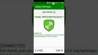 24clan vpn green settings for mtn free browsing 2019 [upl. by Llibyc]