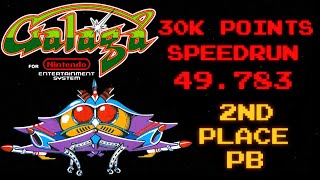 Galaga NES 30k Points Speedrun 49783 PB [upl. by Tatianna148]