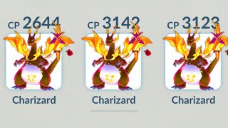 Using TRIPLE GIGANTAMAX CHARIZARD TEAM in Pokemon GO [upl. by Clarey]