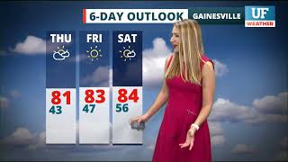 Local forecast for GainesvilleOcala  March 4 2022 6 am ET [upl. by Cita]