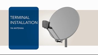 VSAT Terminal Tutorial  1m Antenna and MDM2200 IP Satellite Modem Installation  Sat3Play [upl. by Gwenore]