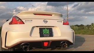 Nissan 370Z Nismo w ARMYTRIX DeCatted Valvetronic Exhaust Loud Revs amp Accelerations Sounds [upl. by Percy]