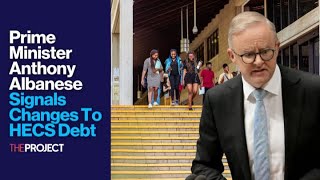 Prime Minister Anthony Albanese Signals Changes To HECS Debt [upl. by Sergio458]