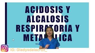 Acidosis y alcalosis respiratoria y metabólica en la gasometria Dx [upl. by Janel]