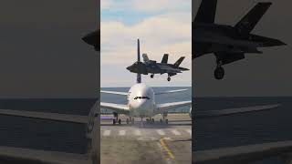 US Marines F35 aborts a takeoff of this big airplane A380 [upl. by Herculie]