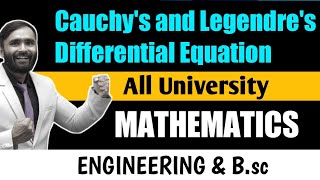 Cauchys and Lengendres Differential Equations  Engineering Mathematics  PRADEEP GIRI SIR [upl. by Neirrad]