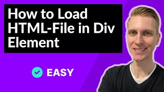 How to Load HTMLFile in Div Element [upl. by Ahsiel]