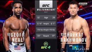 GEOFF NEAL VS SHAVKAT RAKHMONOV FULL FIGHT UFC 285 [upl. by Klenk]