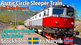 ⁴ᴷ⁶⁰ TRIP REPORT  quotPolar Expressquot Arctic Circle Sleeper Train from Stockholm to Narvik [upl. by Kirst]